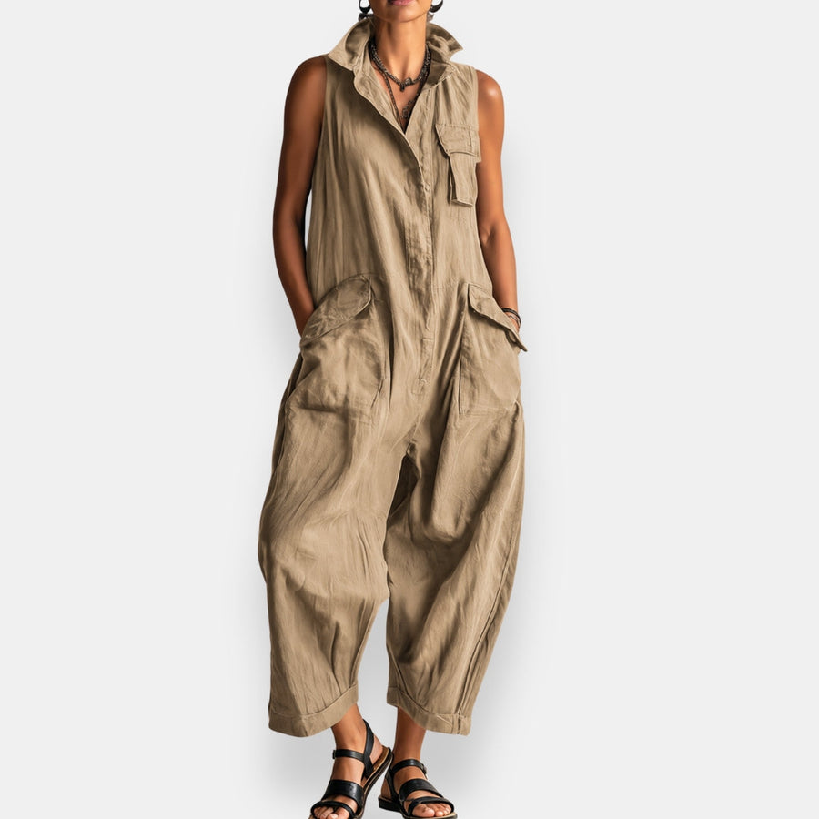 Tuta Constance · senza maniche, oversize