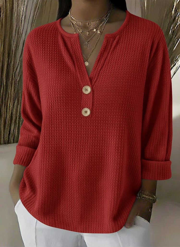 Maglia Lucinda · collo Henley