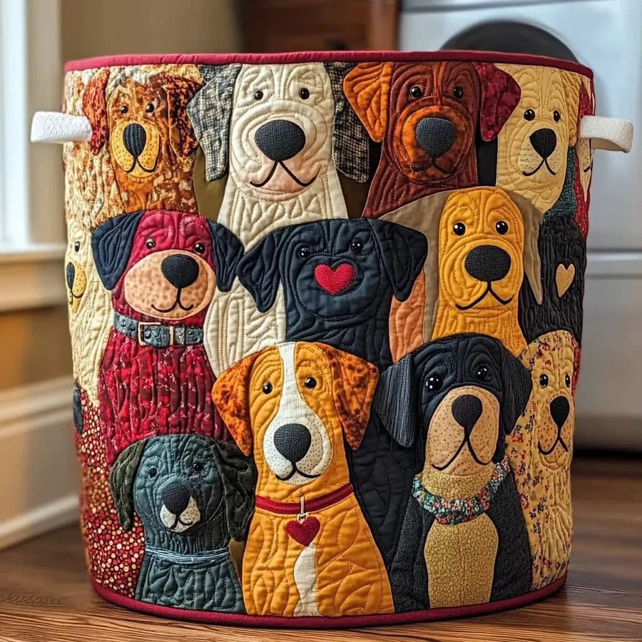 Barney · Quilted Laundry Basket