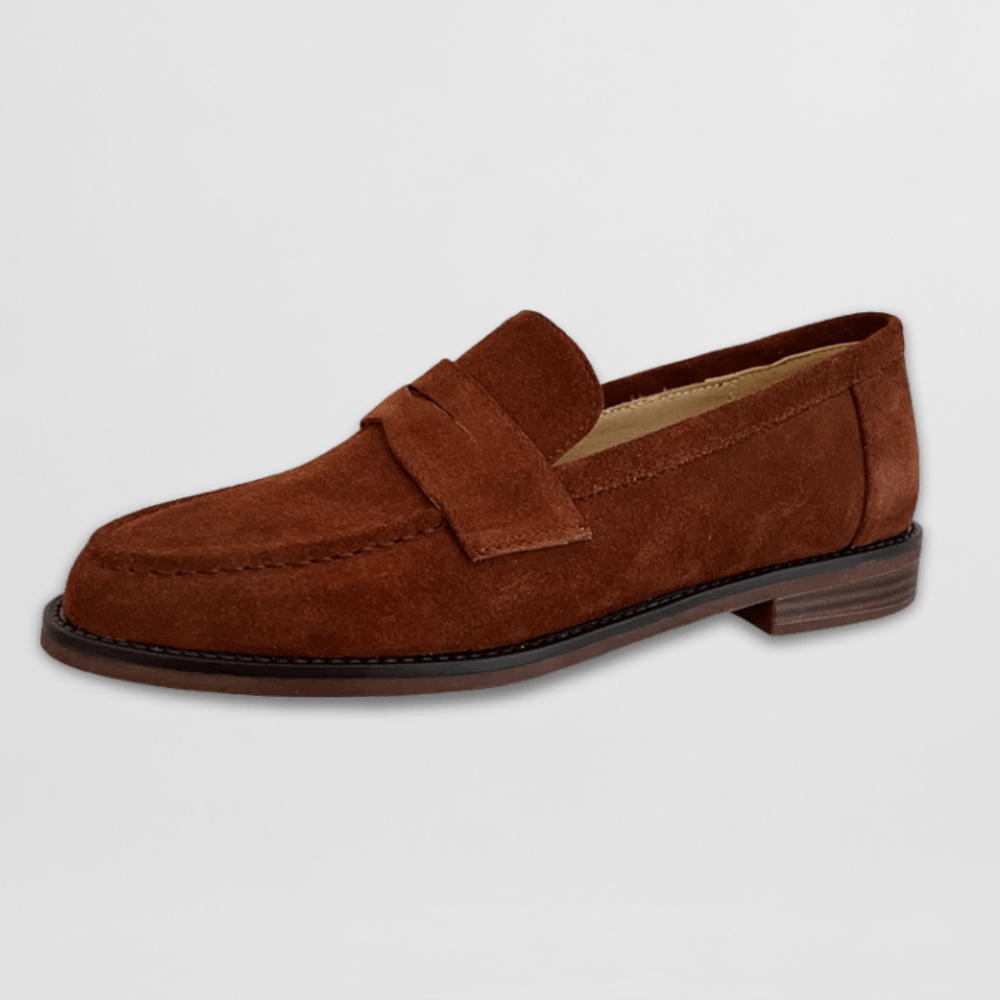 Bianca · Suede-Finish Penny Loafers