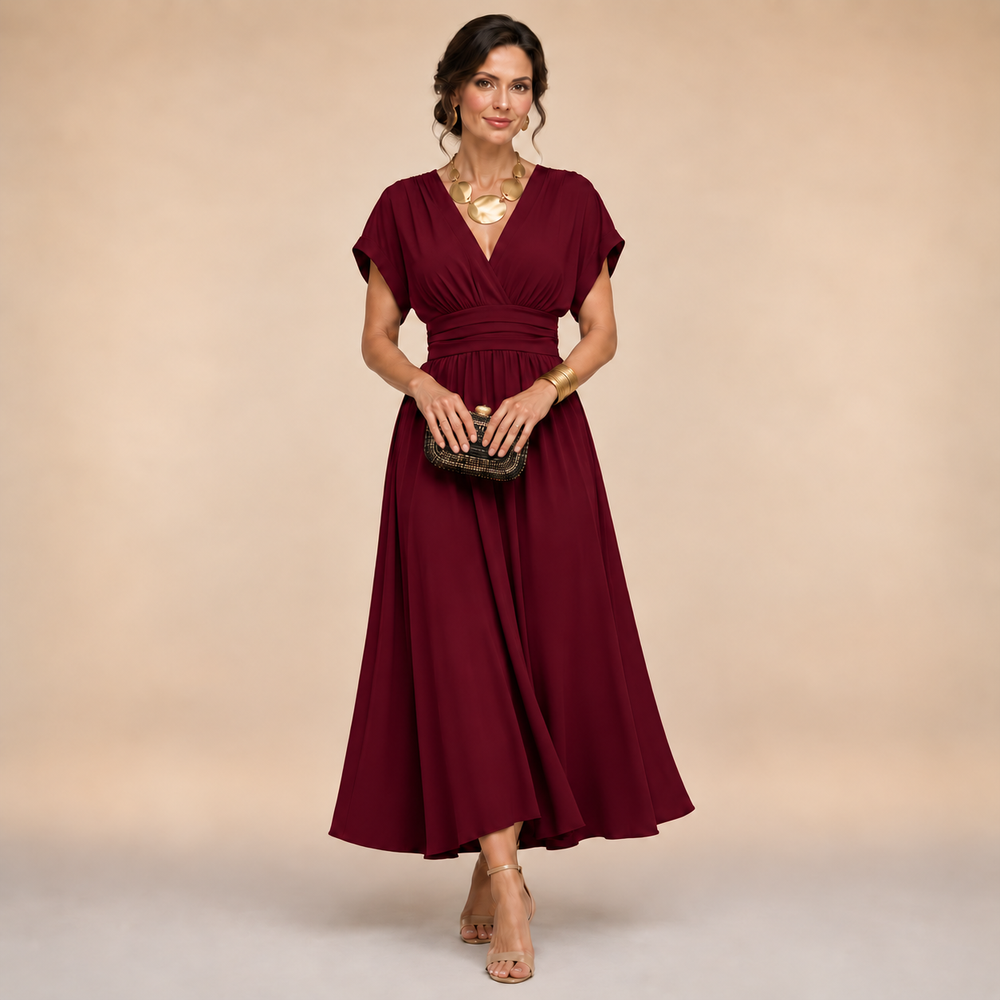 Calanthe · Batwing Sleeve Wrap Dress