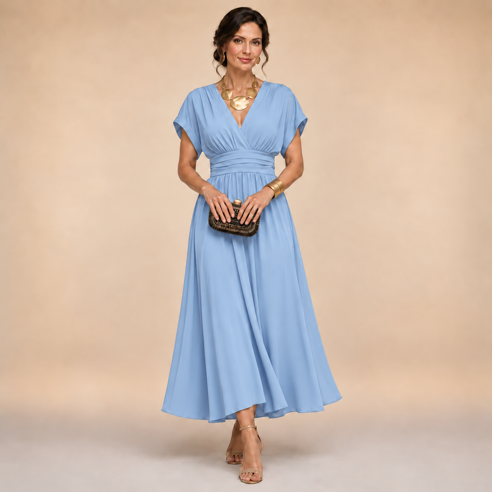 Calanthe · Batwing Sleeve Wrap Dress