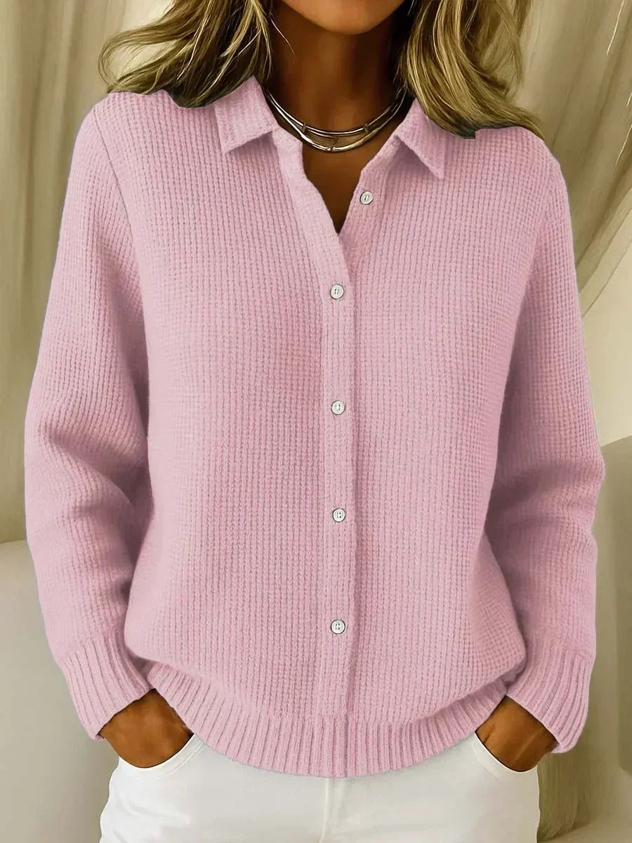 Celeste · Textured Button Cardigan