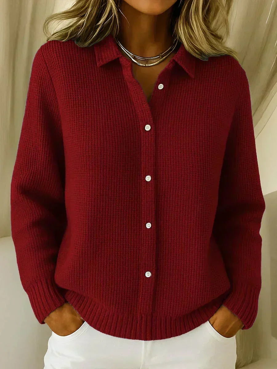 Celeste · Textured Button Cardigan
