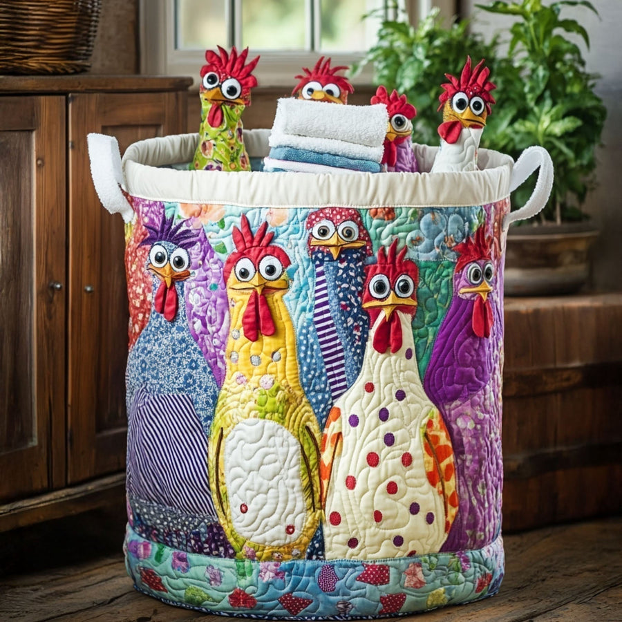 Clara · Quilted Laundry Basket