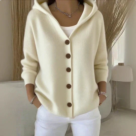 Cardigan Darienne · con cappuccio, con bottoni