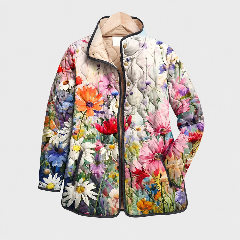 Dorothy · Wildflower Print Quilted Jacket