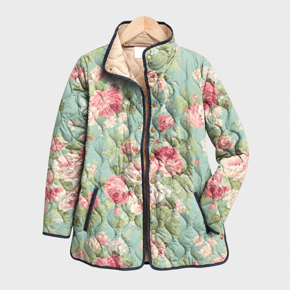 Giselle · Sage Rose Quilted Jacket