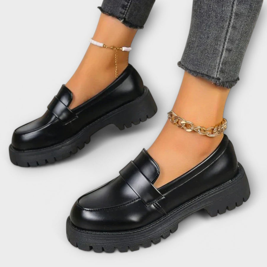 Pia · Chunky Sole Penny Loafers