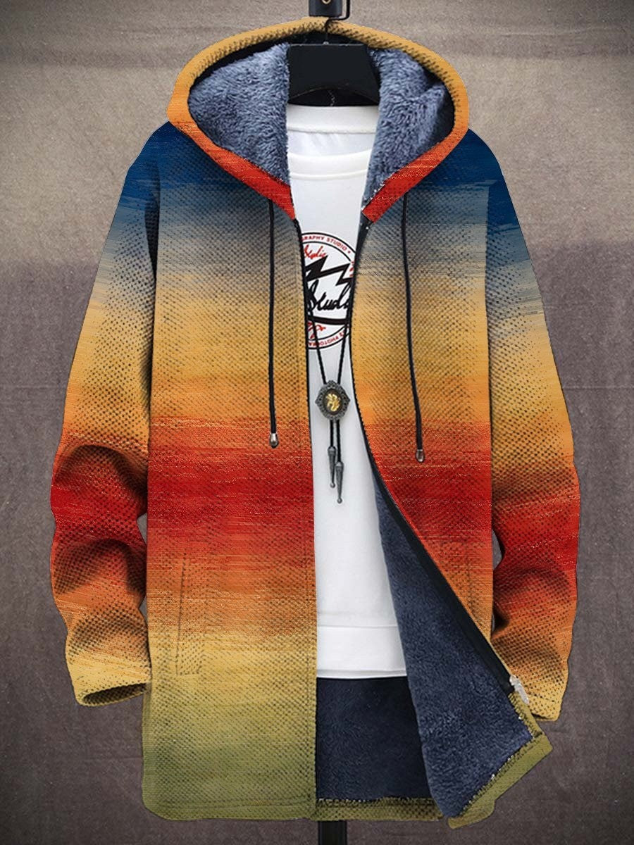 Rhiannon · Sunset Ombre Fleece-Lined Coat