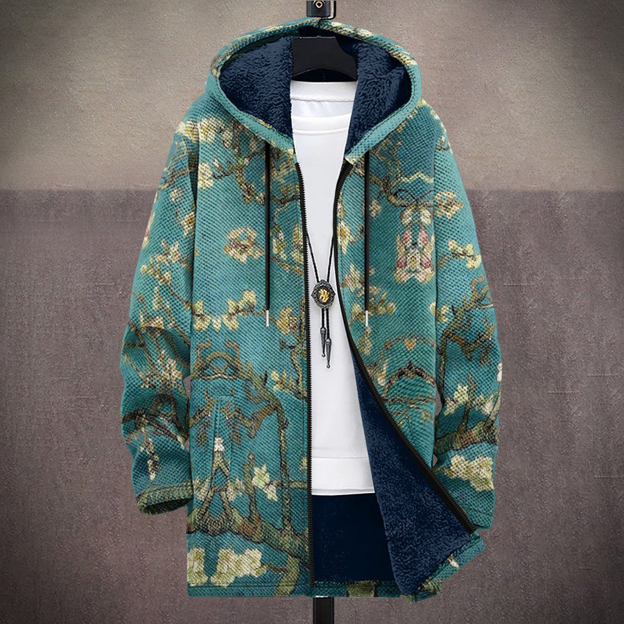 Sadie · Almond Blossom Fleece-Lined Coat