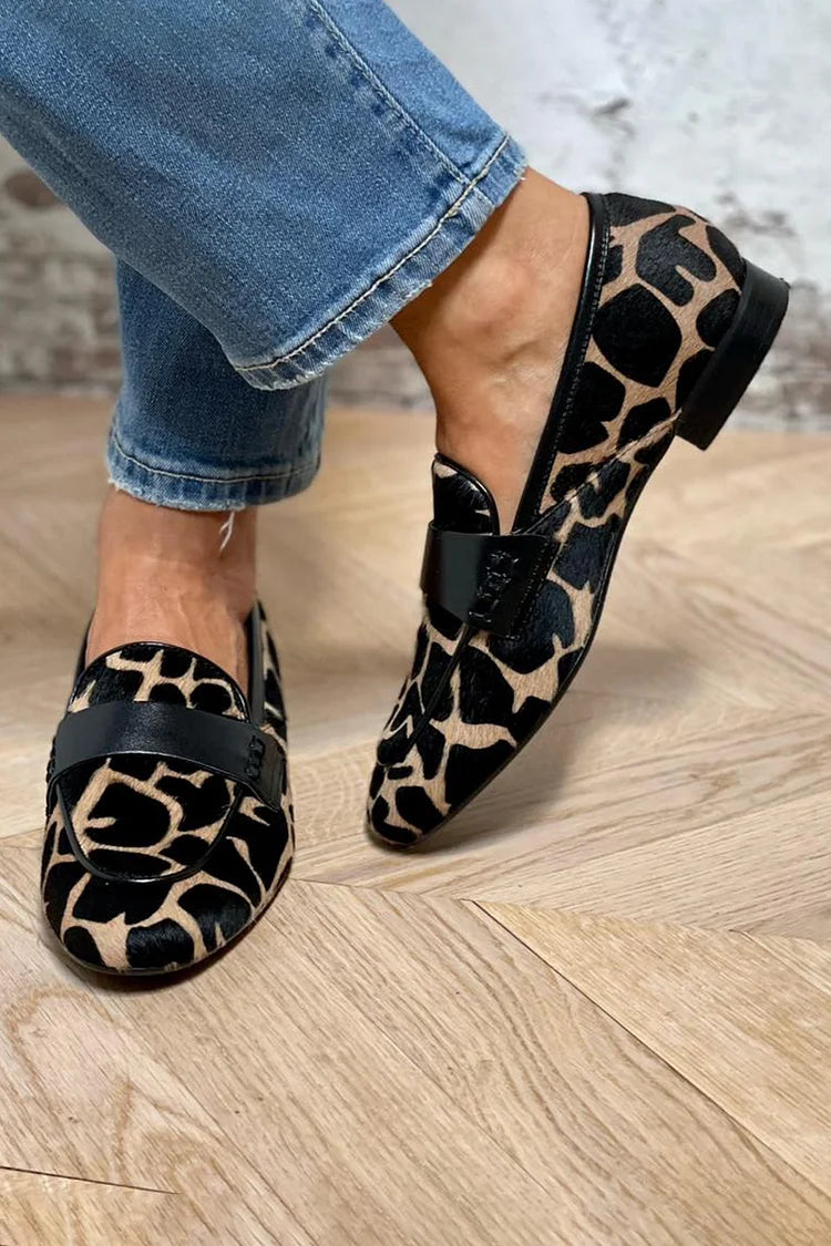 Shayla · Animal Print Band Loafers